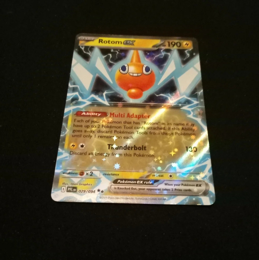 Pokemon Rotom ex 029/094 ME02: Phantasmal Flames Double Rare Holo